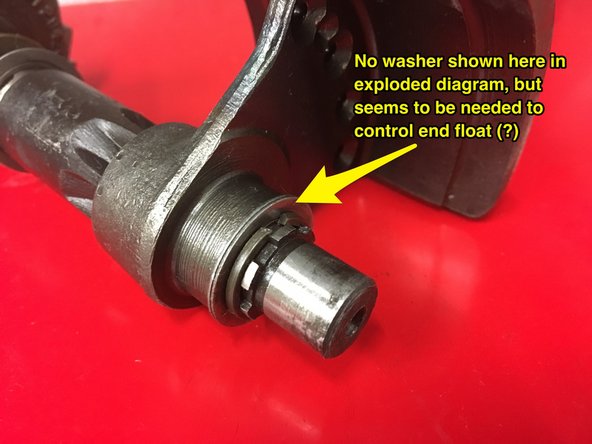 AJS/Matchless Lightweight Gearbox Overhaul, Check the selector shaft and bush: crwdns2935265:022crwdnd2935265:03crwdnd2935265:03crwdne2935265:0