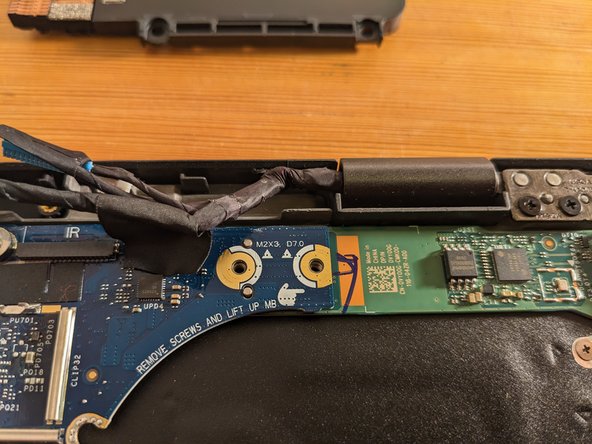 Dell Latitude 7420 Keyboard Replacement/Teardown, USB C daughter board screws: step 13, image 2 of 2