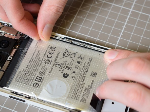 Nothing Phone (2a) Battery Replacement, Restick the battery stickers: crwdns2935265:021crwdnd2935265:02crwdnd2935265:03crwdne2935265:0