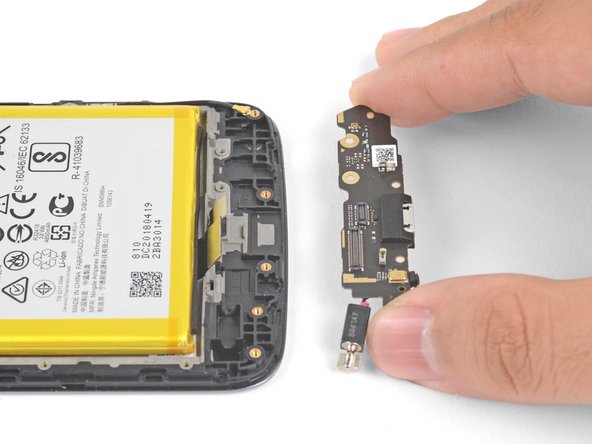 Motorola Moto E4 Plus LCD and Digitizer Replacement, Remove the daughterboard: step 17, image 2 of 2