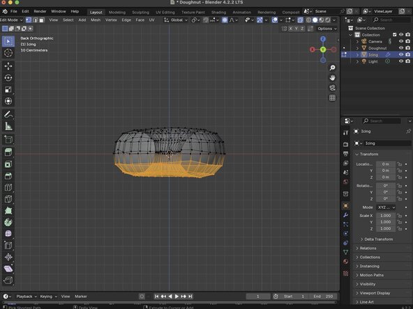 Basic Modeling, Using X-Ray Mode: crwdns2935265:08crwdnd2935265:03crwdnd2935265:03crwdne2935265:0