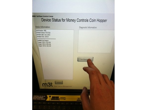 M3t Kiosk  Preventative maintenance, Test Dispense: adım 5, 3 resimden 3.