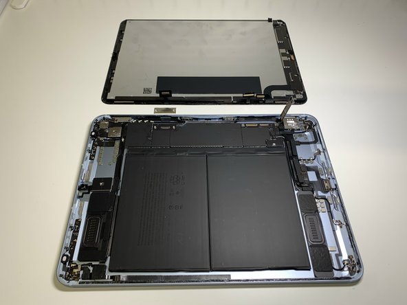 iPad Air 4 (WiFi & Cellular) display panel disassembly, disconnecting a screen connectors: stap 0, afbeelding 2 van 2