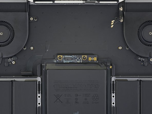 MacBook Pro 13" Touch Bar Late 2016 Battery Replacement, Unscrew the battery board: step 67, image 2 of 2
