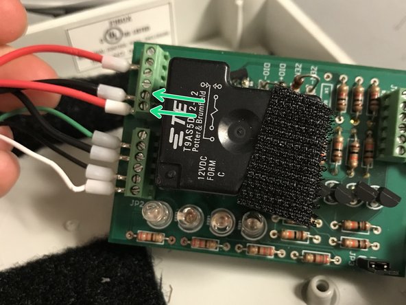 Autosampler Node Assembly (For New Version), Wiring the relay board: step 22, image 3 of 3