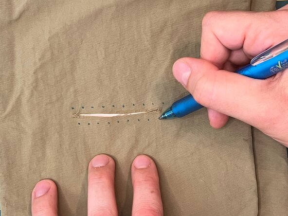 Baseball Stitch on a Tear, Plan the stitch: crwdns2935265:03crwdnd2935265:03crwdnd2935265:03crwdne2935265:0