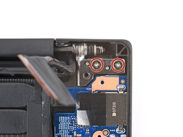 Lenovo ThinkPad P1 Gen 7 Screen Replacement, Loosen the hinge screws: crwdns2935265:019crwdnd2935265:02crwdnd2935265:02crwdne2935265:0