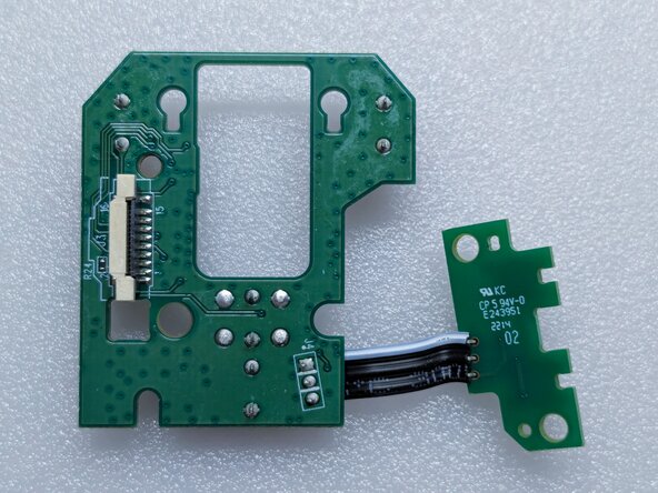 Logitech Lift Teardown, Close-Ups of Switch Board and Switch Dimensions: crwdns2935265:021crwdnd2935265:02crwdnd2935265:03crwdne2935265:0