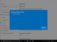 Resetting Windows 10