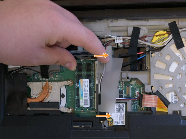 Lenovo ThinkPad T530 Memory Module: Upper Slot Replacement, Removing the Memory Module: crwdns2935265:015crwdnd2935265:02crwdnd2935265:02crwdne2935265:0