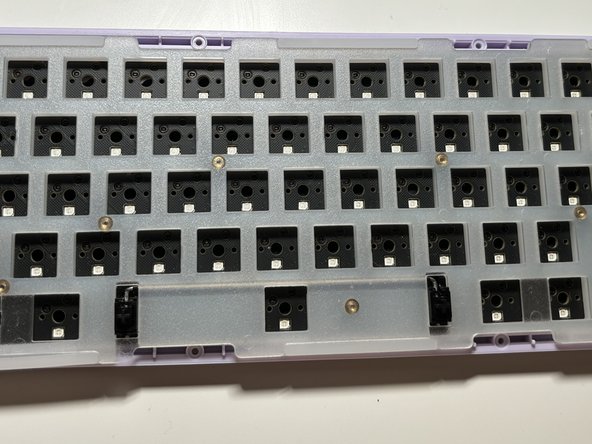 KBD67 Lite R4 Keyboard Keys Replacement, Place PCB on foam and plastic cover: crwdns2935265:07crwdnd2935265:03crwdnd2935265:03crwdne2935265:0