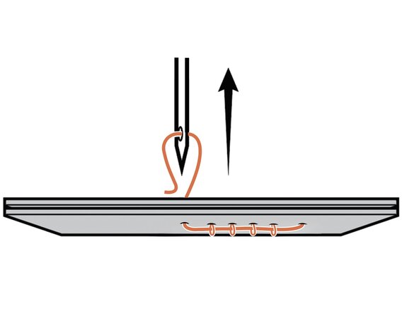 Expedition Sewing Awl, Finish the stitch line: crwdns2935265:017crwdnd2935265:03crwdnd2935265:03crwdne2935265:0