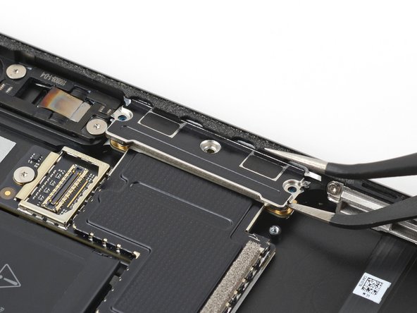 Microsoft Surface Pro X Volume Button Cable Replacement, Remove the first USB-C port shield: passo 87, immagine 2 di 3