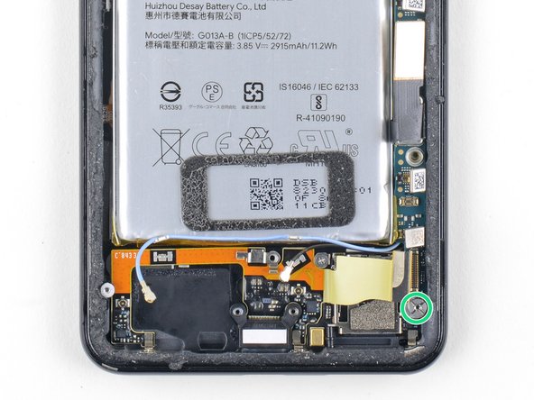 Google Pixel 3 Rear-Facing Camera Replacement, Remove the screws: step 30, image 2 of 3