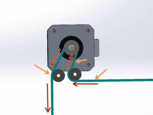 6. X Carriage and Belts, Belt Routing: crwdns2935265:06crwdnd2935265:03crwdnd2935265:03crwdne2935265:0
