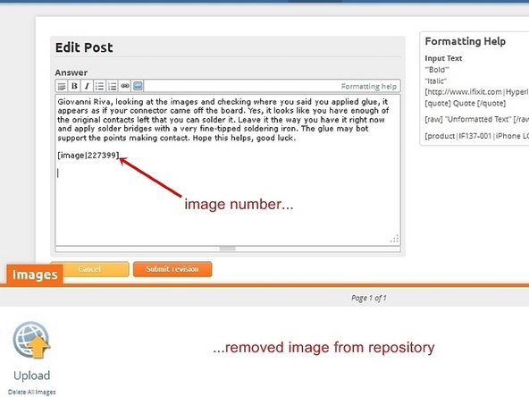 Adding images to an existing answer: crwdns2935265:03crwdnd2935265:02crwdnd2935265:03crwdne2935265:0