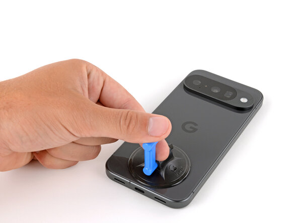 Google Pixel 10 Vibration Motor Replacement, Prop up the back glass: 11 단계, 이미지 3개 중 1개