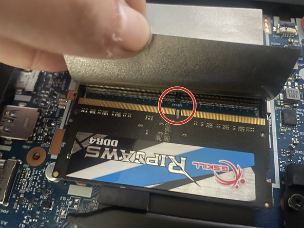 Lenovo IdeaPad Gaming 3 15ARH-334 RAM Replacement, Inserting a new RAM stick: crwdns2935265:05crwdnd2935265:01crwdnd2935265:03crwdne2935265:0