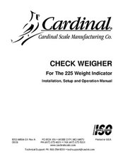 Cardinal Detecto 225 Check Weigher Installation, Setup and Operation Manual.pdf