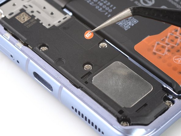 Xiaomi 12 Screen Replacement, Remove the indicator sticker: crwdns2935265:018crwdnd2935265:02crwdnd2935265:02crwdne2935265:0