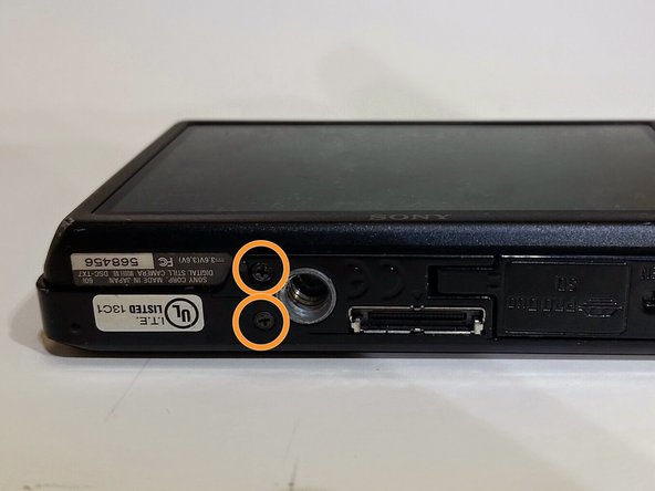 Sony Cyber-shot DSC-TX7 Back Cover Replacement: crwdns2935265:04crwdnd2935265:02crwdnd2935265:03crwdne2935265:0