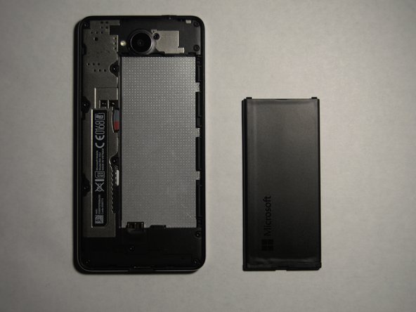 Microsoft Lumia 650 Battery Replacement, Remove the battery: crwdns2935265:03crwdnd2935265:02crwdnd2935265:02crwdne2935265:0
