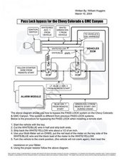 Gm Passlock 2 Bypass Diagram - TGE