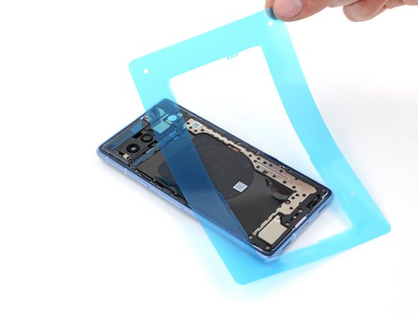 How to Apply Rear Cover Adhesive in Your Google Pixel 7a, Secure the adhesive: crwdns2935265:09crwdnd2935265:03crwdnd2935265:03crwdne2935265:0