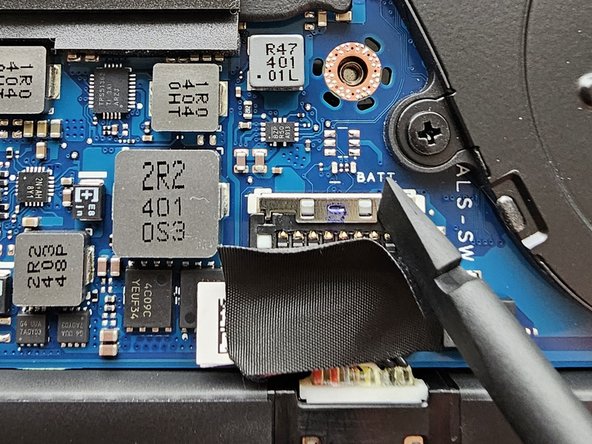 Asus ROG Zephyrus G14 (2024) m.2 SSD Drive Replacement, Unhook the Battery Wire: crwdns2935265:05crwdnd2935265:02crwdnd2935265:03crwdne2935265:0