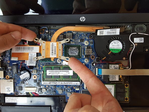 HP Folio 13t-1000 Heatsink Replacement: crwdns2935265:010crwdnd2935265:03crwdnd2935265:03crwdne2935265:0