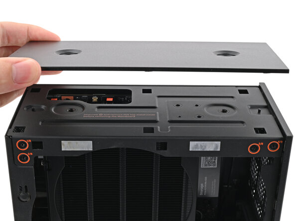 Framework Desktop DIY Edition Quick Start Guide, Remove the Top Panel: crwdns2935265:06crwdnd2935265:03crwdnd2935265:03crwdne2935265:0