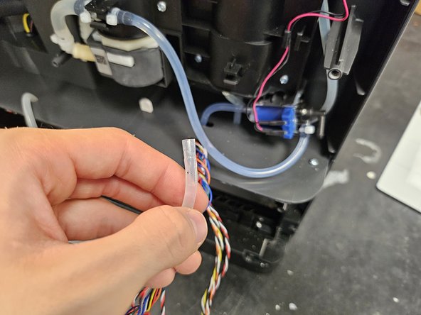 S7 MaxV Ultra dock: Suction fan replacement, Remove the maintenance brush water output tube.: crwdns2935265:04crwdnd2935265:03crwdnd2935265:03crwdne2935265:0