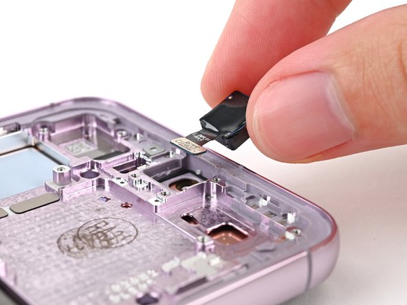 Samsung Galaxy S23 Plus Screen and Battery Assembly Replacement, Remove the front camera: crwdns2935265:039crwdnd2935265:03crwdnd2935265:03crwdne2935265:0