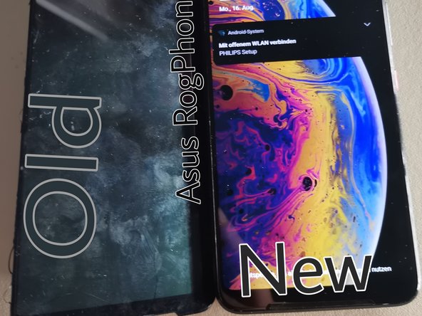 Asus Rog Phone 3 Display Replacement, Aufbringen neues Display: Schritt 3, Bild 2 von 3