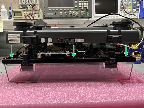 AT-LP120-USB Start/Stop Button Replacement, Reassembly: Placing Bottom Cover: crwdns2935265:011crwdnd2935265:03crwdnd2935265:03crwdne2935265:0
