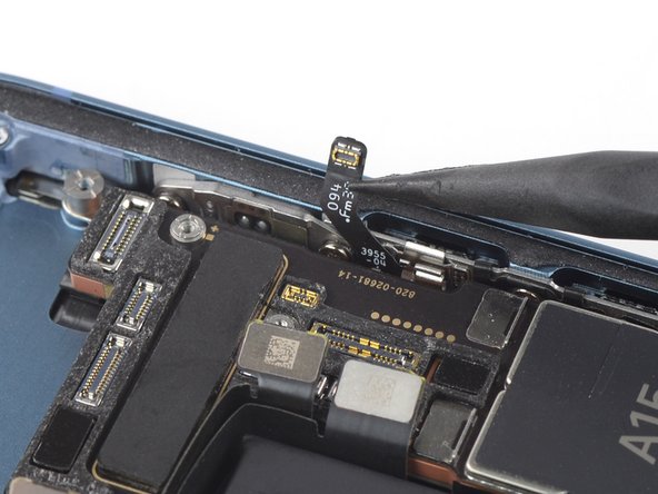 iPhone 14 Logic Board Replacement, Disconnect the volume buttons connector cable: step 54, image 2 of 2
