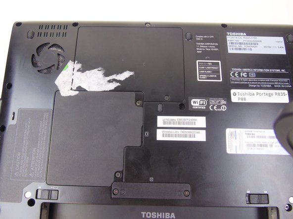 Toshiba Portege R835-P88 Cooling Fan Replacement: crwdns2935265:05crwdnd2935265:03crwdnd2935265:03crwdne2935265:0