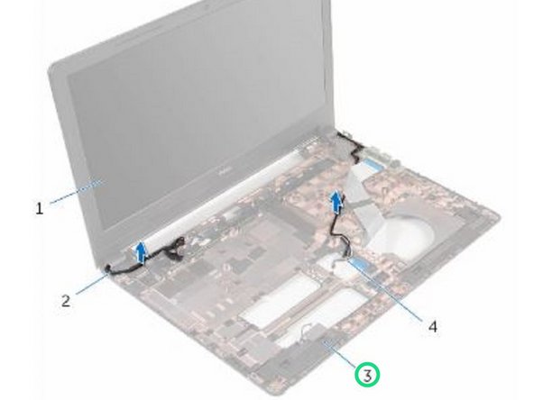 Dell Inspiron 15 3559 Display Assembly Replacement, Route the Display Cable: stap 0, afbeelding 2 van 2