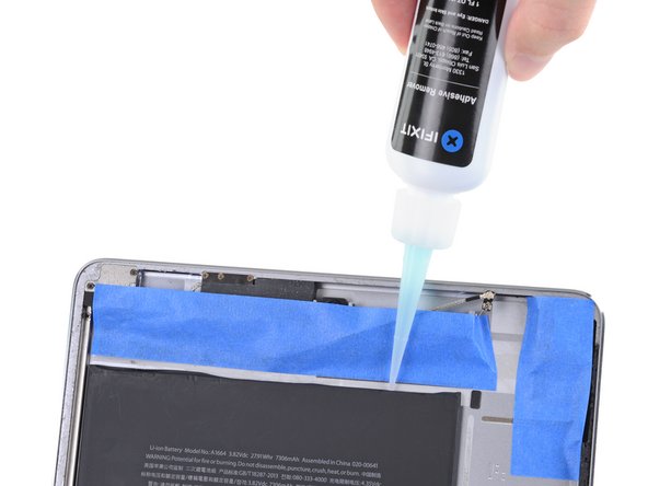 iPad Pro 9.7" Battery Replacement, Apply adhesive remover to the top of the battery: step 116, image 3 of 3