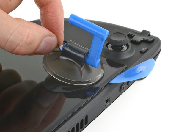 Steam Deck OLED Screen Replacement, Remove the suction handle: crwdns2935265:06crwdnd2935265:02crwdnd2935265:02crwdne2935265:0