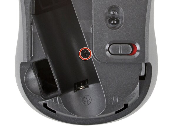 How to Open Your Logitech M240 Wireless Mouse, Remove the case screw: crwdns2935265:05crwdnd2935265:01crwdnd2935265:02crwdne2935265:0