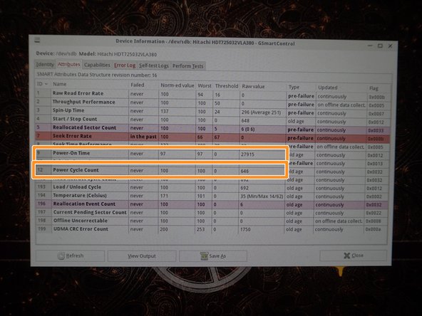 Diagnosing and Erasing Hard Drives, Parted Magic - POH/POC check: crwdns2935265:04crwdnd2935265:03crwdnd2935265:03crwdne2935265:0