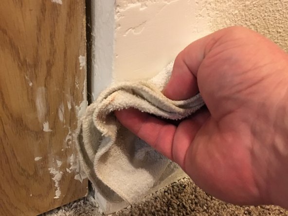Wipe down with damp cloth, sponge, or paper towel.