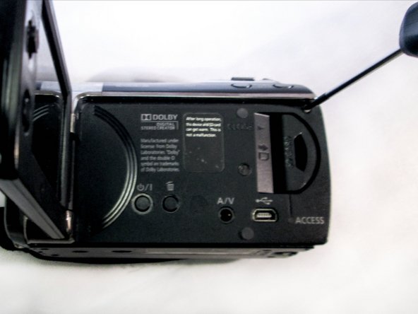 Panasonic SDR H-100 Zoom Lever Replacement, Remove LCD Monitor Screws: crwdns2935265:04crwdnd2935265:02crwdnd2935265:02crwdne2935265:0