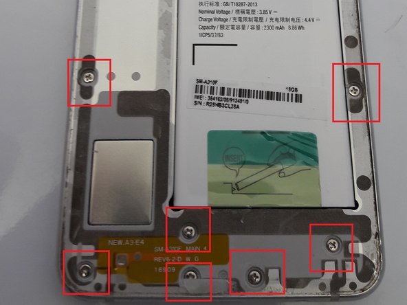Samsung A3 2016 Model - A310F Display / LCD Replacement: passo 3, immagine 2 di 2