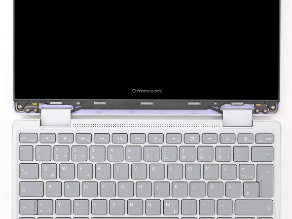 Framework Laptop 12 Display Replacement, Remove the display screws: 6 단계, 이미지 2개 중 2개