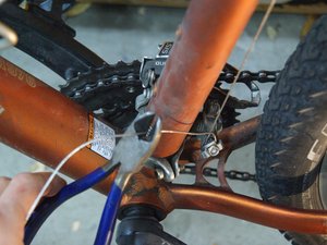 replace front derailleur cable mountain bike