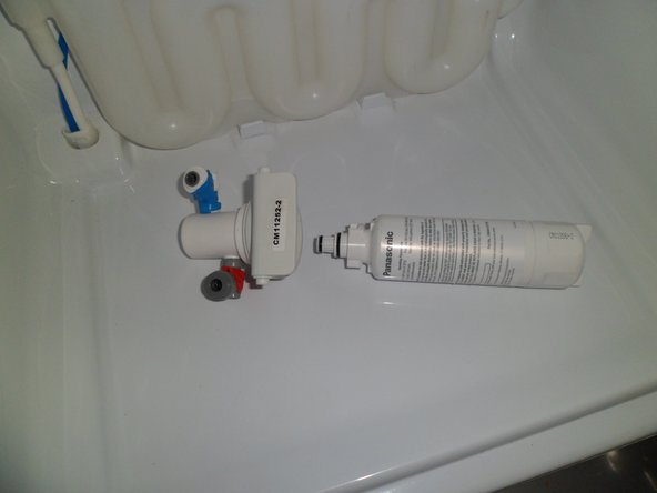 PANASONIC NR B 53 V1 Refrigerator Water Filter hosing to Extern: step 5, image 3 of 3