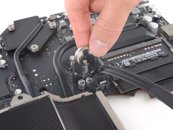 iMac Intel 21.5" Retina 4K Display (2017) PRAM Battery Replacement, PRAM Battery: crwdns2935265:061crwdnd2935265:02crwdnd2935265:02crwdne2935265:0