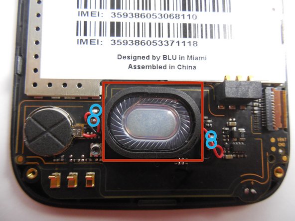 BLU Advance 4.0 Speaker Replacement, Remove the solder on the old speakers: crwdns2935265:04crwdnd2935265:02crwdnd2935265:02crwdne2935265:0